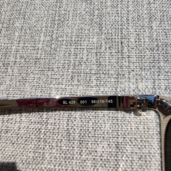 NWOT Saint Laurent SL 429 Sunglasses - Black/Silver - Picture 4 of 7